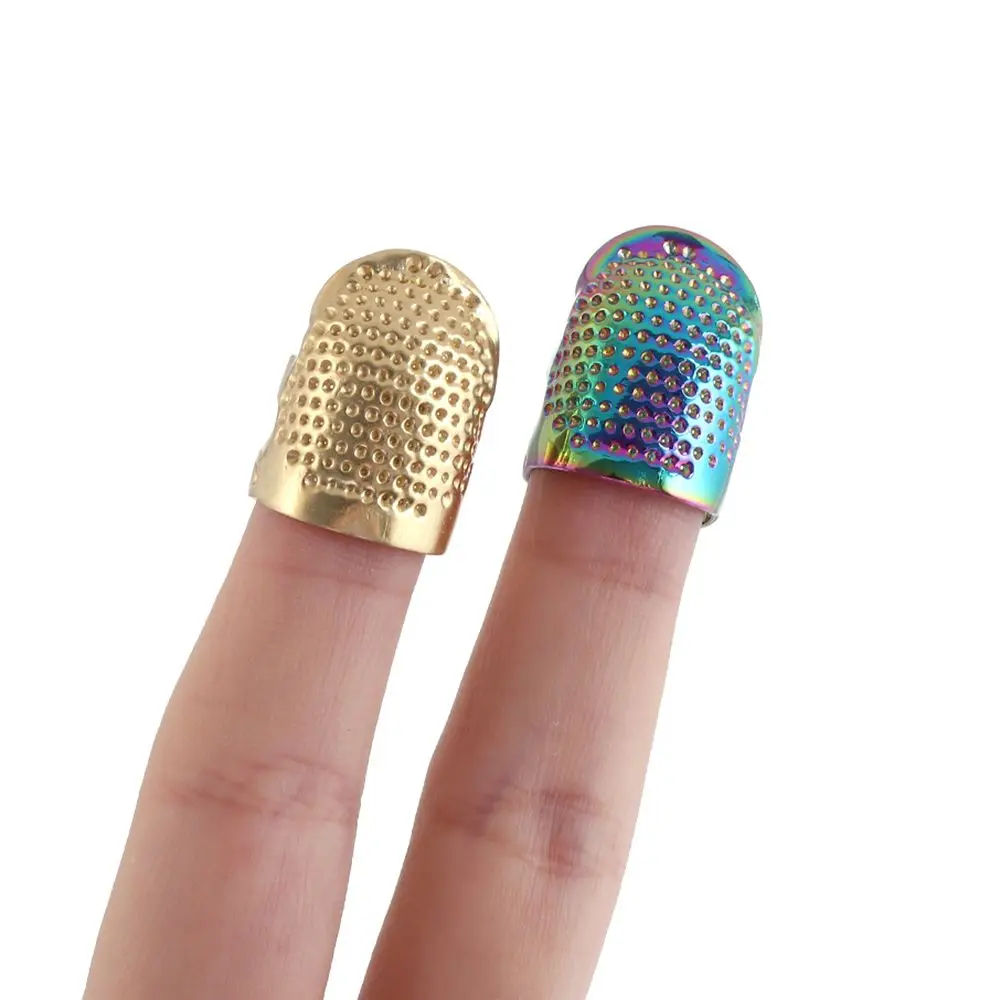 Винтажный Золотой протектор для пальцев наперсток иглы античное кольцо ручная