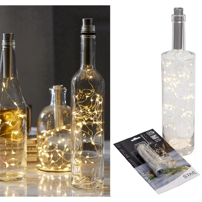 Гирлянда Серебристая с 15 светодиосветодиодный | - Цена: 133.25