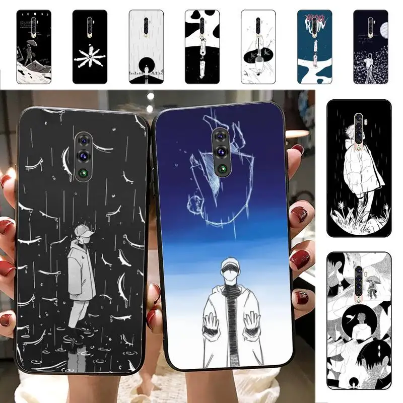 

YNDFCNB KPOP RM Mono Phone Case for Vivo Y91C Y11 17 19 17 67 81 Oppo A9 2020 Realme c3