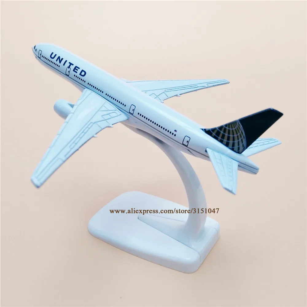 

Alloy Metal Air American United B777 Airlines Airplane Model United Boeing 777 Plane Model Aircraft Kids Gifts 16cm