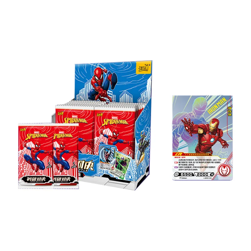 Tarjeta Original de los vengadores, Thanos, pel&iacute;cula de Iron Man, colecci&oacute;n de personajes de Anime, tarjeta Flash de bronce, juguetes de mesa, juego de batalla-3