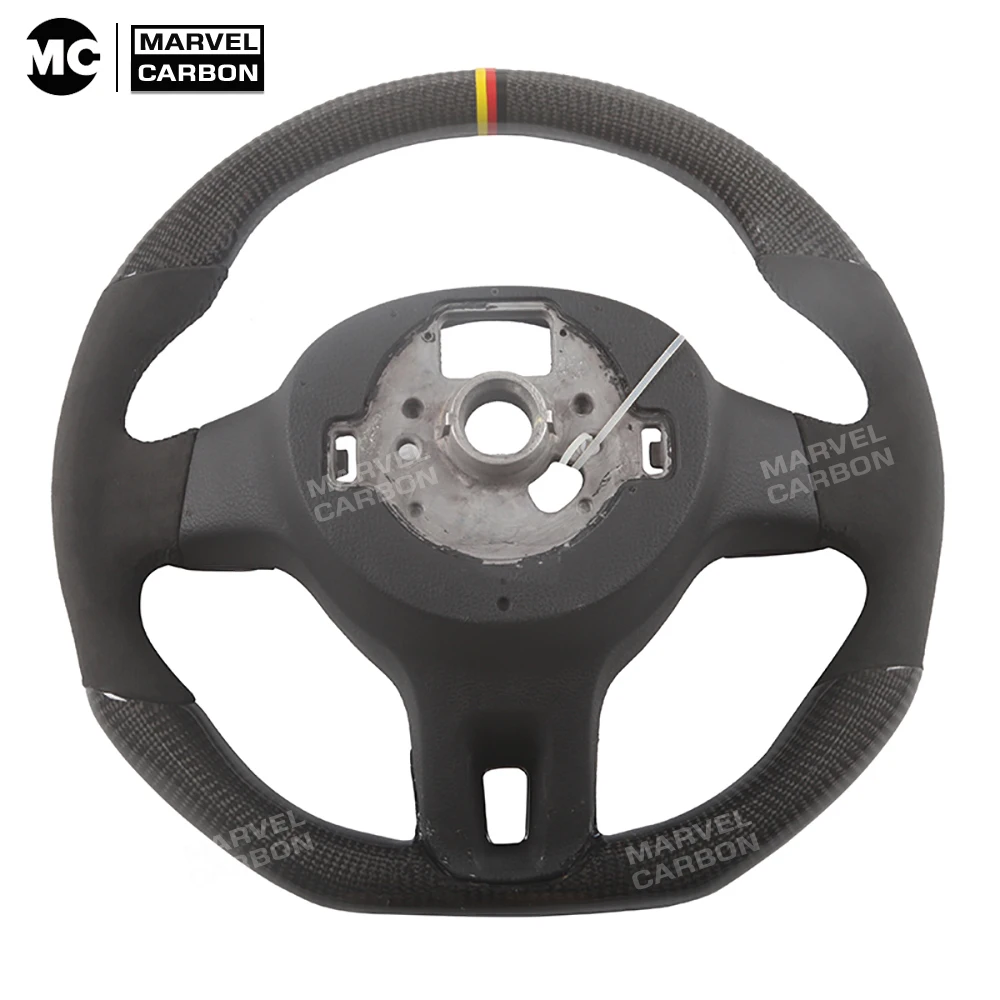 100% Real Carbon Fiber Steering Wheel for Bora Golf Passat | Wheels &amp Hubs
