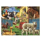 AMY-полная квадратнаякруглая алмазная живопись на ферме, вышивка лошади корова мозаичная Наклейка на стену