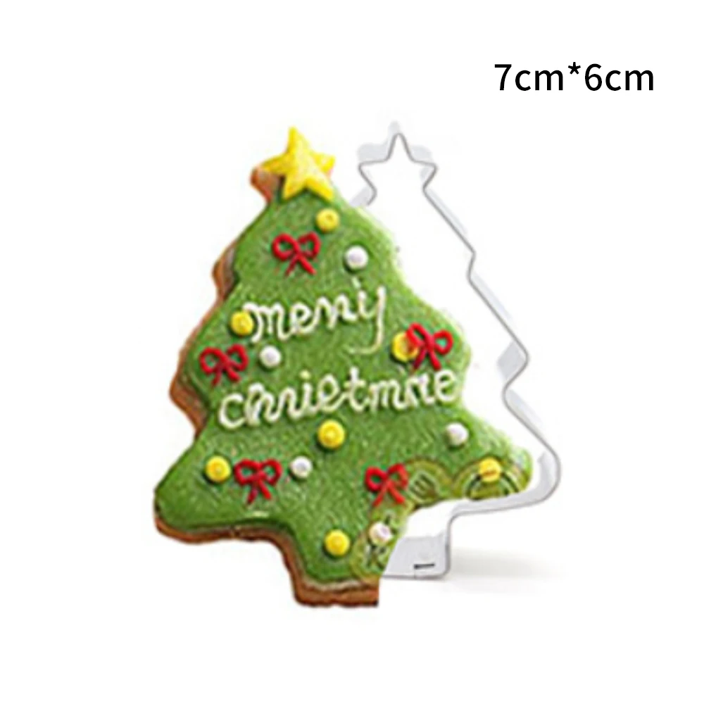 10 шт нержавеющая Рождество резка для печенья и помадки формы со снежинками