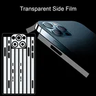 Новинка наклейка для iPhone X XS MAX ледяная пленка наклейка граница боковая пленка наклейка для iPhone 13 12 Pro Max 12Mini ультратонкая прозрачная