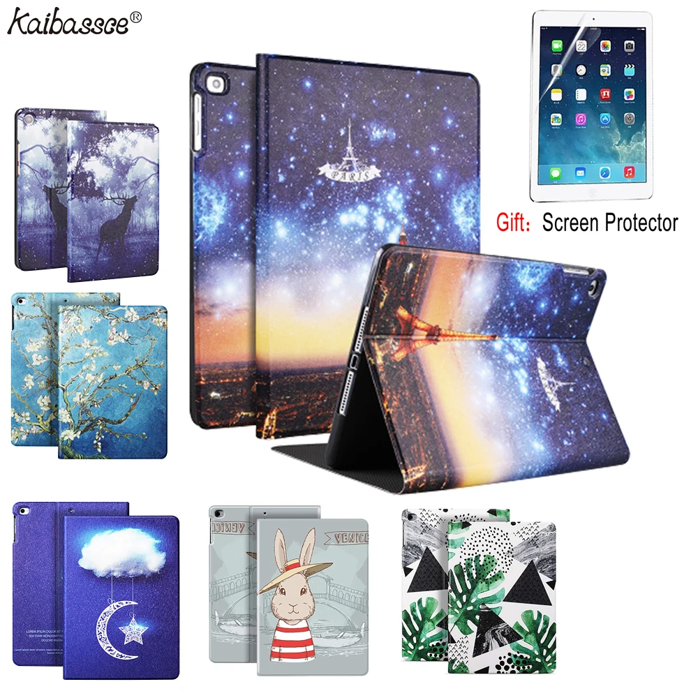 Чехол KAIBASSCE для iPad Mini 1 2 3 4 7 9 дюйма мягкий силиконовый чехол планшета с рисунком