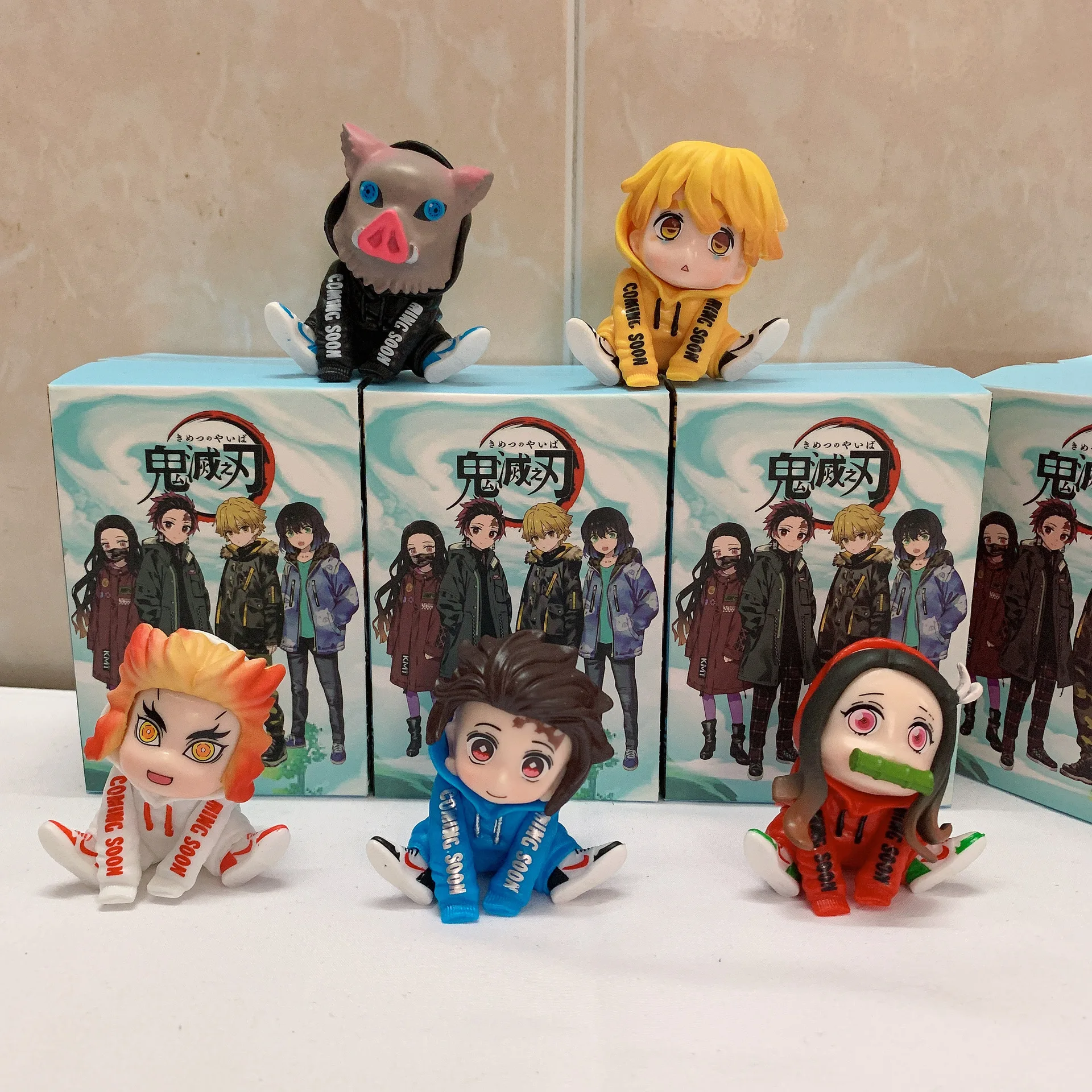 

5 шт./лот убийца демонов камадо танджиро агатсума зенитсу японское аниме Мультяшные украшения фигурки игрушки коллекция Лидер продаж