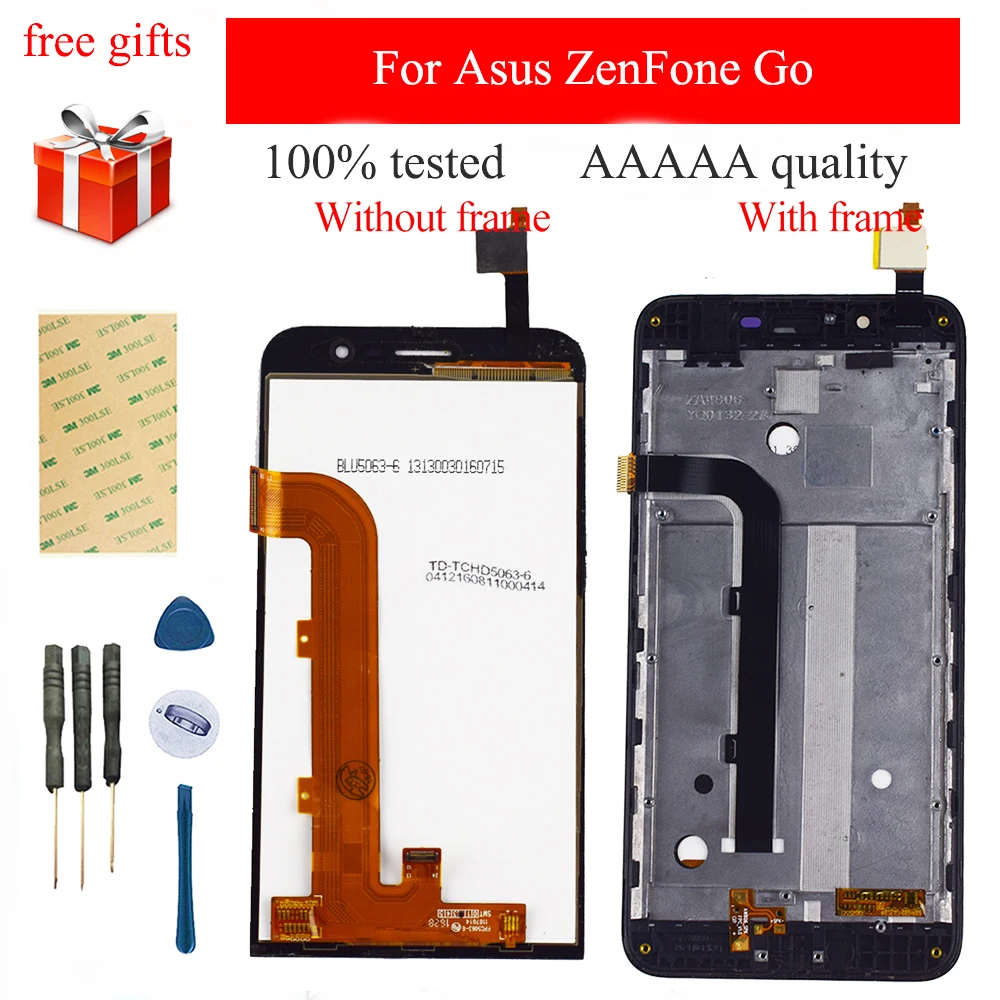 Для Asus ZenFone Go ZC500TG Z00VD сенсорный экран дигитайзер сенсорная стеклянная панель + ЖК
