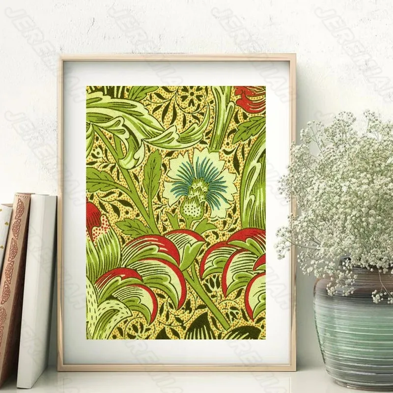 

Nordic Abstract Poster Color Flower Animal Western Waterproof Ink Canvas Print Art Hd Painting Modern Bedroom Decoration