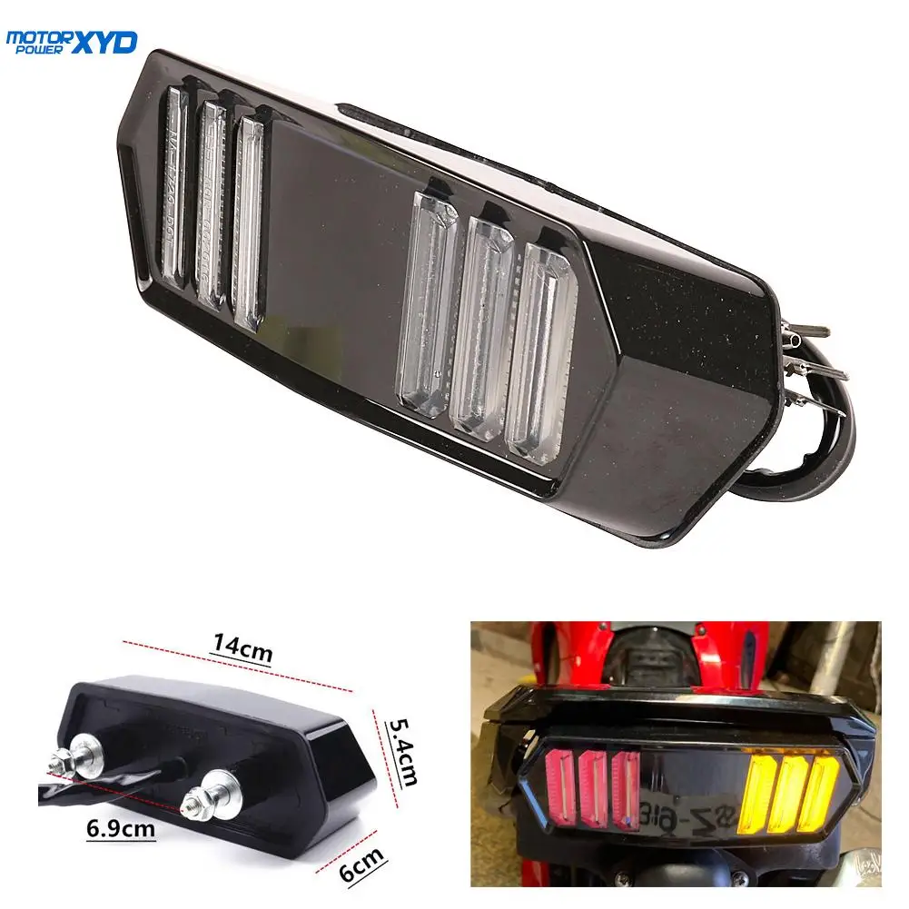 

Motorcycle DC-12V 3W LED Tail light Running Lights Turn Signal Lights PC Lens ABS For Honda MSX125 CBR650F CTX700 CTX700N