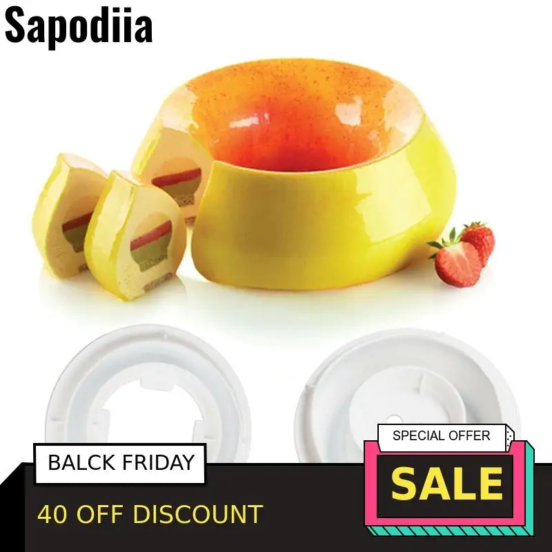 1 Набор силиконовых форм, круглый набор, форма пламени, гладкая Крышка для губки, украшения торта, инструменты, желато-десерт, форма для выпечки, форма для сковороды