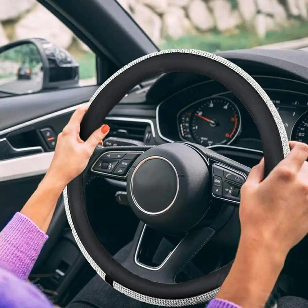 Комплект рулевых колес стразы для салона автомобиля с алмазными стразами милый
