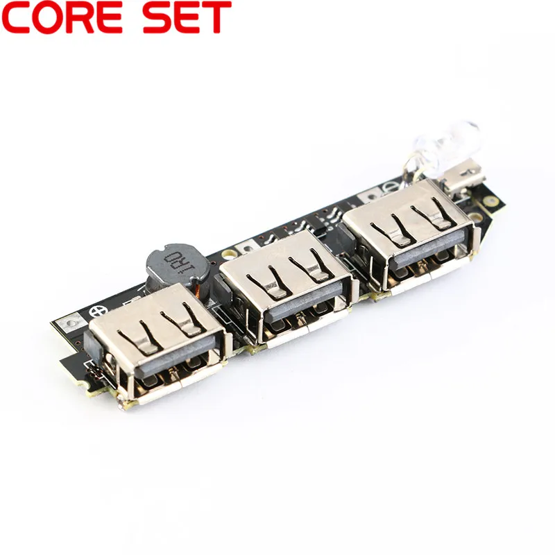 3 USB выход 5V 2A 1A литий-ионный аккумулятор 18650 зарядная плата светодиодный