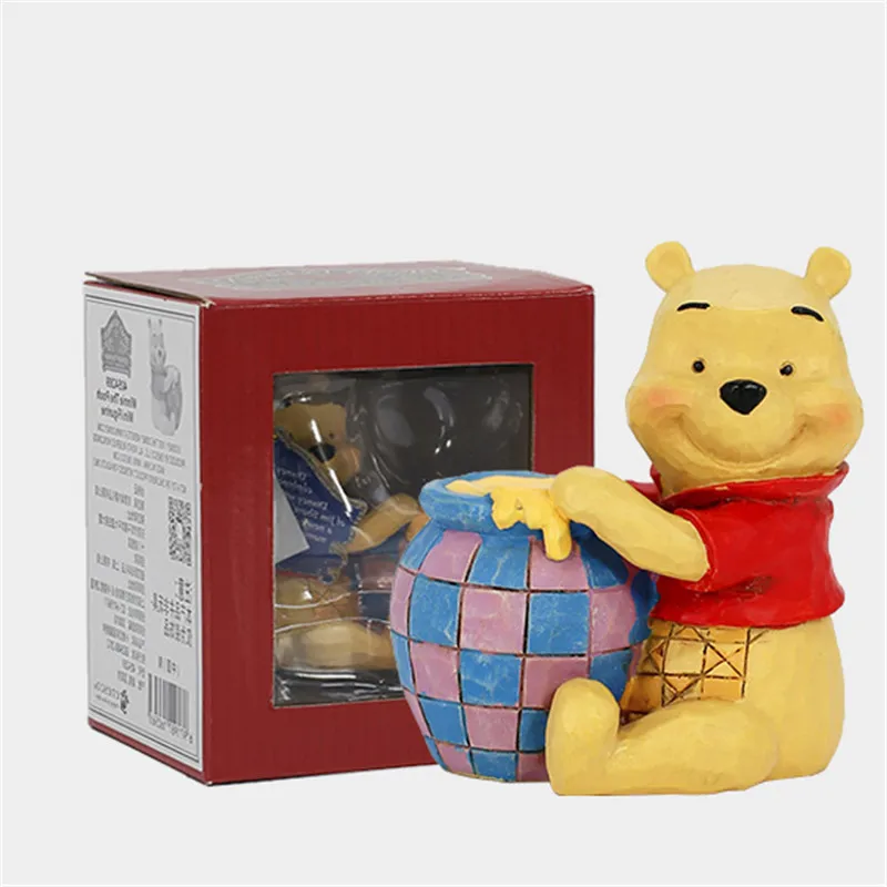 

Disney Cartoon Series Anime Figures Winnie The Pooh Stock Classic Doll Model Peripherals Resin Puppets Collectable Gift Boxed