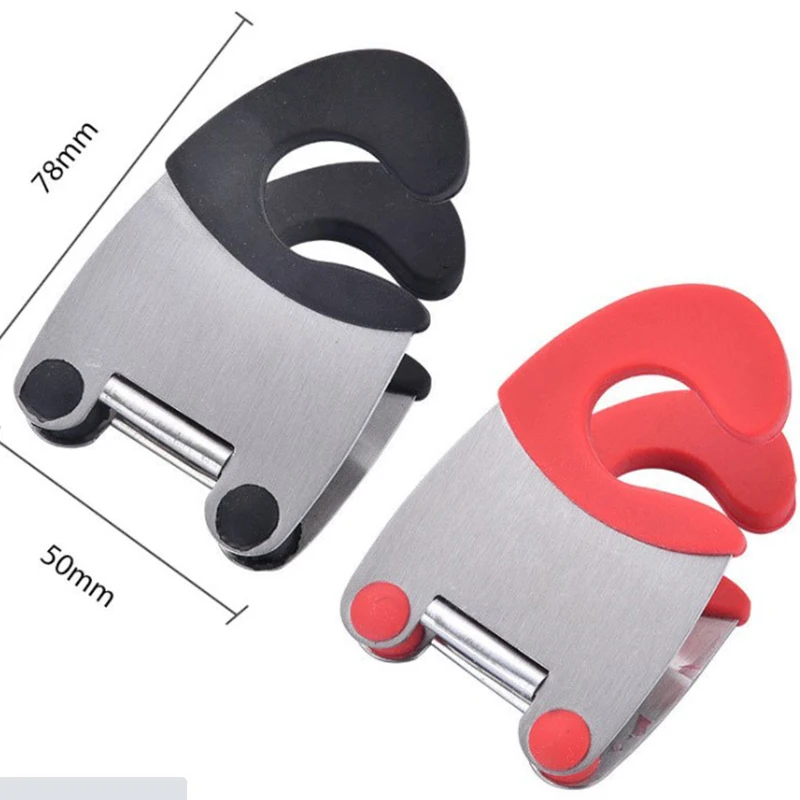

1 шт. многофункциональные удобные боковые зажимы для кастрюль из нержавеющей стали, портативная лопатка, держатель ложки, кухонные гаджеты