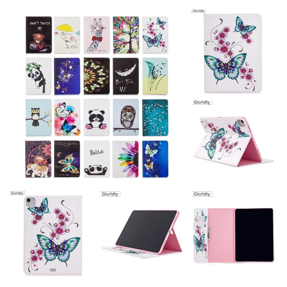 

Kids Cartoon Cover For iPad 7th 8th 9th 10.2 6th 9.7 2018 2017 Pro 10.5 11 Air 1 2 3 4 Tablet Case Pu Leather Stand Shell Funda