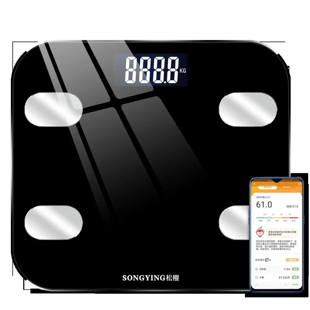 Приложение Bluetooth интеллектуальные весы для тела и жира электронные шкала
