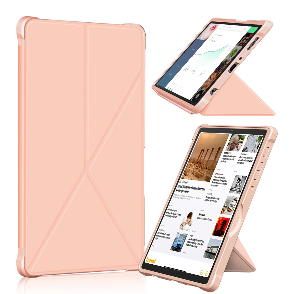 

Magnetic tablet Case for Samsung Galaxy 2021 Tab A7 Lite SM-T220/T225 8.7" PU Leather Adjustable Folding Stand+Free stylus