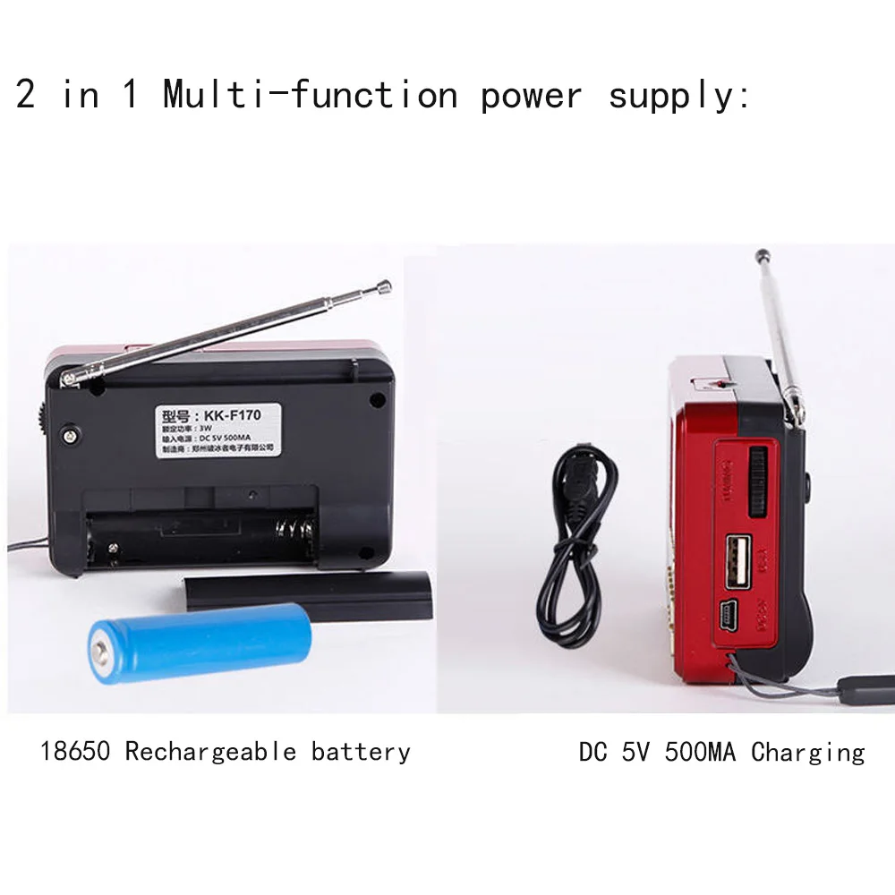 Цифровая стереоколонка FM/AM/SW с поддержкой USB TF MP3 музыкальный плеер