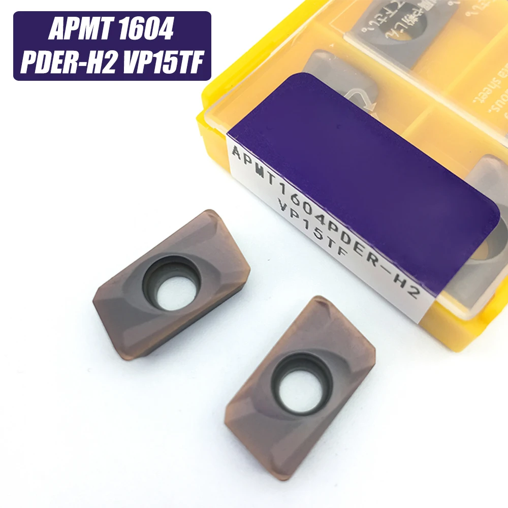 10 шт. APMT1604 H2 VP15TF карбидные вставки токарный инструмент APMT 1604 лицевая мельница