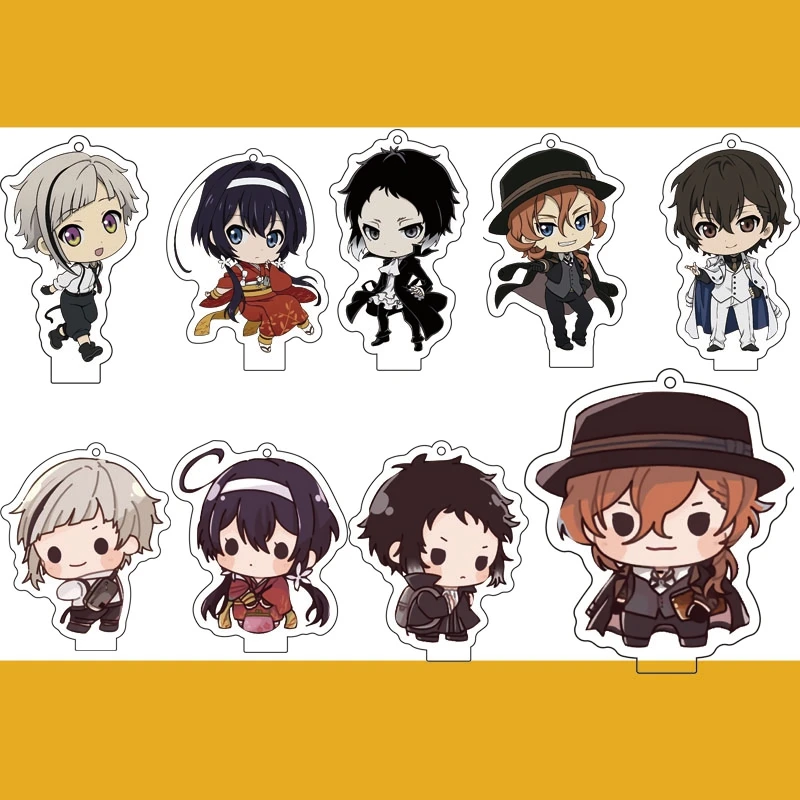 

Anime Bungo Stray Dogs Dead Apple Osamu Dazai Keychain Cosplay Acrylic Stand Figure Keyring Pendant Charms Hanging Ornament Gift