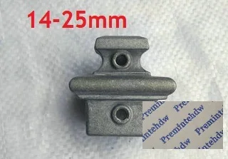 14 to 25mm 4 шт./лот незавершенный квадратный круглый алюминиевый пол пост фланец лестницы перила балясины Регулируемый лоток муфта кронштейна фитинги - Цвет: 14 to 25mm