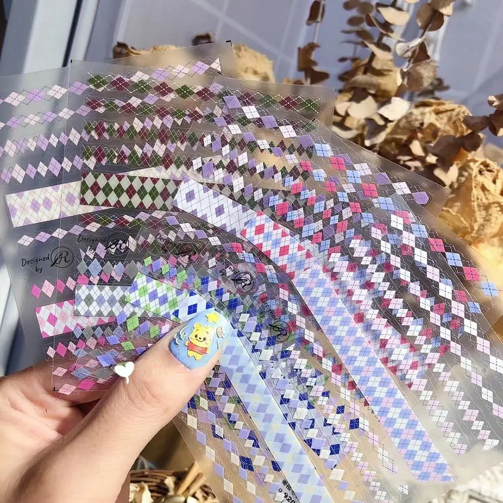 

Decal Adhesive Sweater Pattern Nail Art Decoration Manicure Accessories Lingge Nail Art Sticker DIY Nail Art Tool