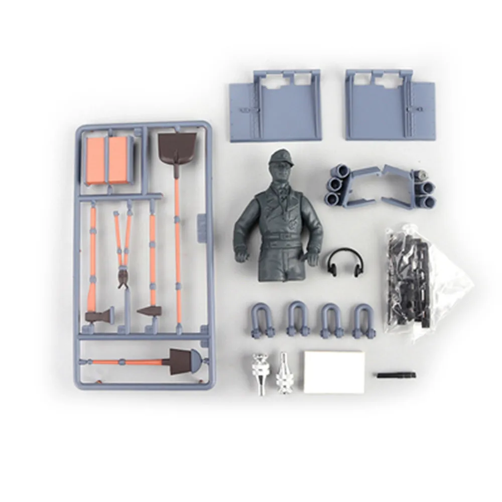 

DIY Soldier Parts Tools for HengLong 1/16 Tiger I RC Tank Armored Car 3818 Spare Parts Accessories