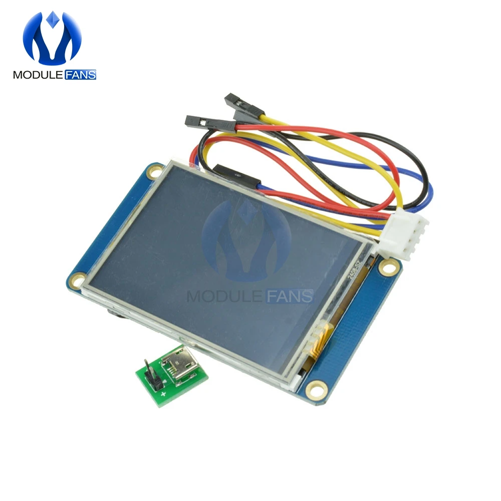 Английский Nextion 2," TFT 320x240 320x240 320*240 резистивный сенсорный экран USART UART HMI Серийный ЖК-дисплей модуля