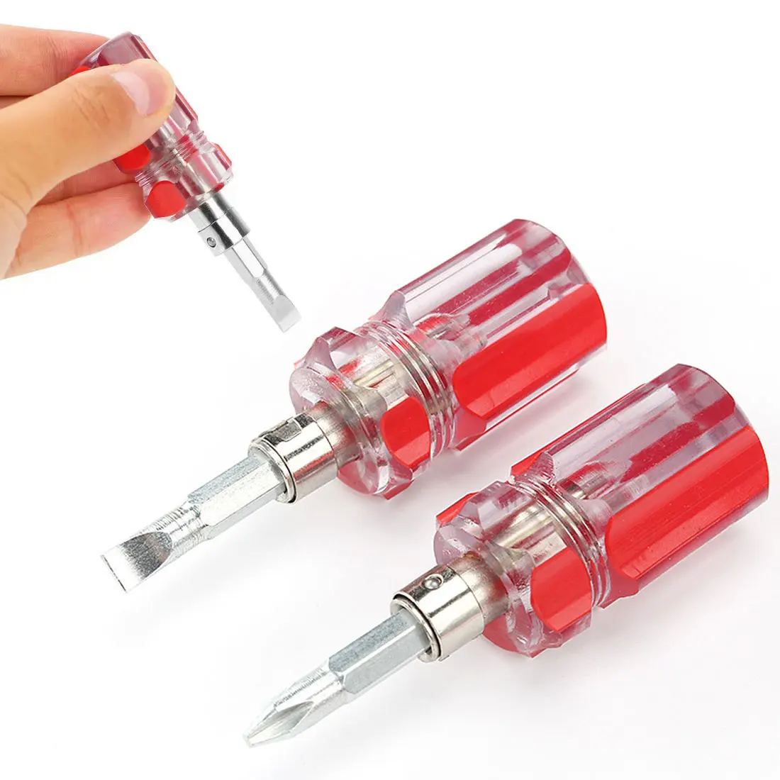 

Home DIY Screwdrivers Double head Mini Screw Driver 2-Side Cross And Slotted Screw Driver And Slotted