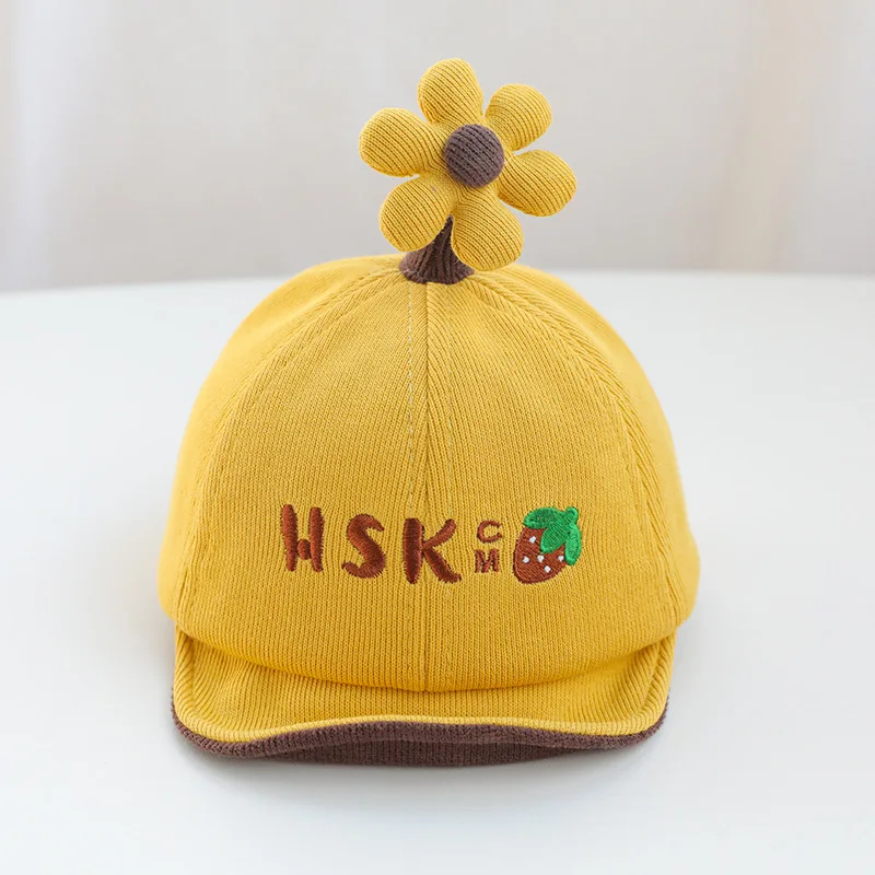 

W115 4-20 Month Newborn Girl Baseball Cap Kid Caps Autumn Winter Cap Newborn Infant Toddler Outdoor Casual Hat Travel Caps