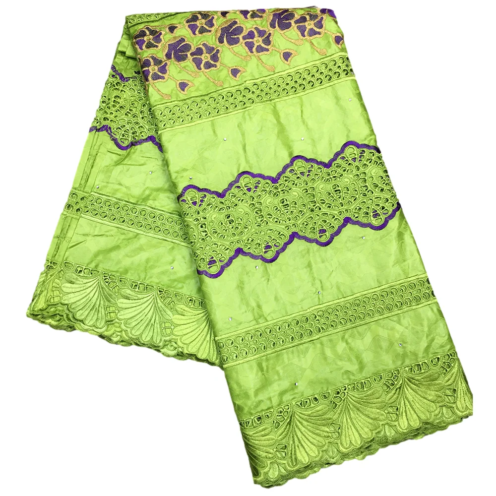 Оранжевый Африканский базин богатая ткань Африканское кружево свадебная брод 2 5