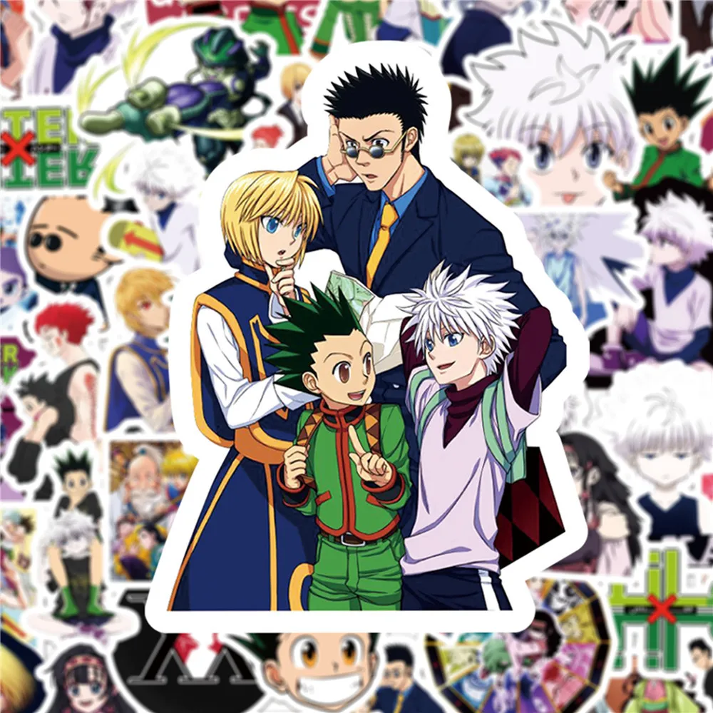 

10/50pcs Japanese Anime HUNTER X HUNTER Stickers for DIY Luggage Scrapbook Skateboard Laptop Mobile Phone Motorcycle