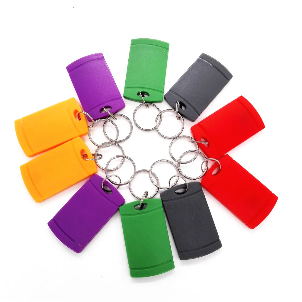10 шт./лот многоцветная UID пустая цепочка для ключей Лифт парковка Входная защита