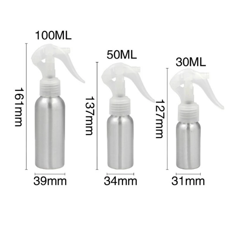 1 шт. алюминиевая бутылка-спрей Парикмахерская бутылка с распылителем воды