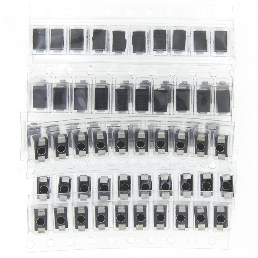 70 шт./лот SMD M1 1N4001 M4 1N4004 M7 1N4007 SS14 US1M RS1M SS34 комплект из 7 значений * 10 шт. набор диодов