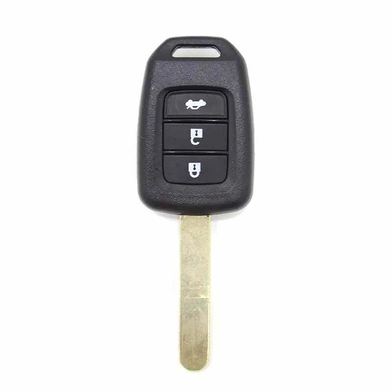 

Ziguang 3 Buttons Straight Remote Key Shell for Honda Auto Car Key Case Uncut Blade Blank Case Remote for Honda New Fit Key Fob