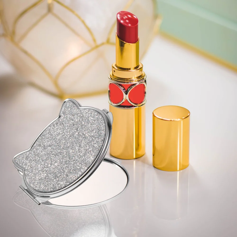

Creative Cat Shape Folding Mirror Portable Exquisite Travel Makeup Mirror