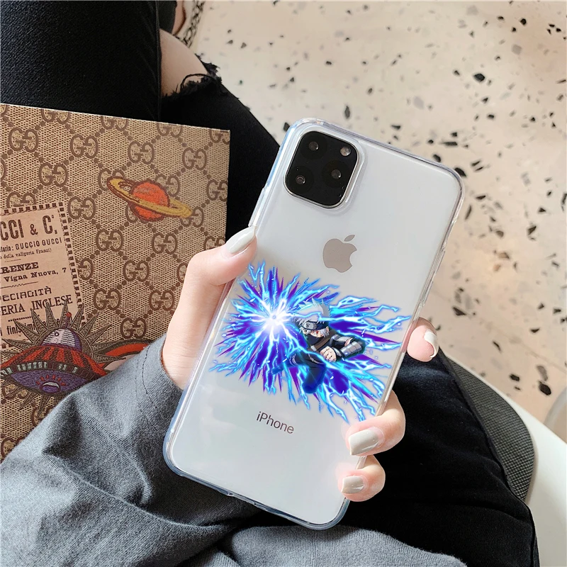 

Naruto Phone Case Clear Anime Phone Case For iPhone 11 XR XS Max X 7 8 Case Clear Soft TPU Cover For iPhone 11 7 8 6 Plus Case