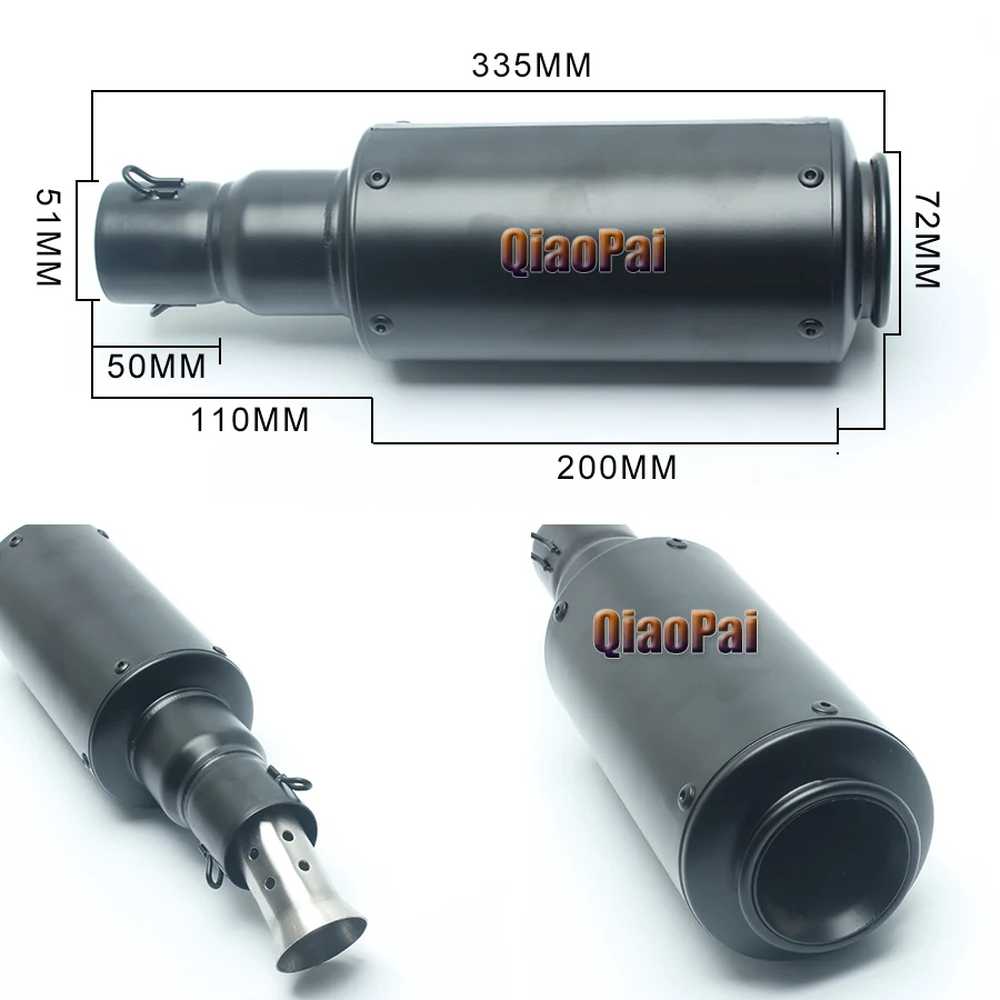 Глушитель выхлопной средней трубы для мотоцикла глушитель без застежки DB Killer 50