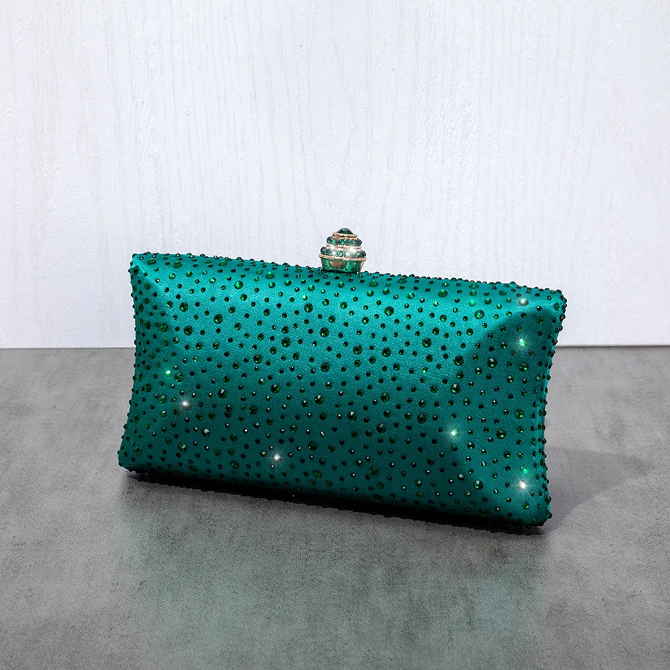 Роскошные блестящие золотистые вечерние сумки со стразами Свадебный клатч