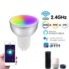 Умные светодиодные лампы с регулируемой яркостью, с поддержкой Wi-Fi, с поддержкой Alexa и Google