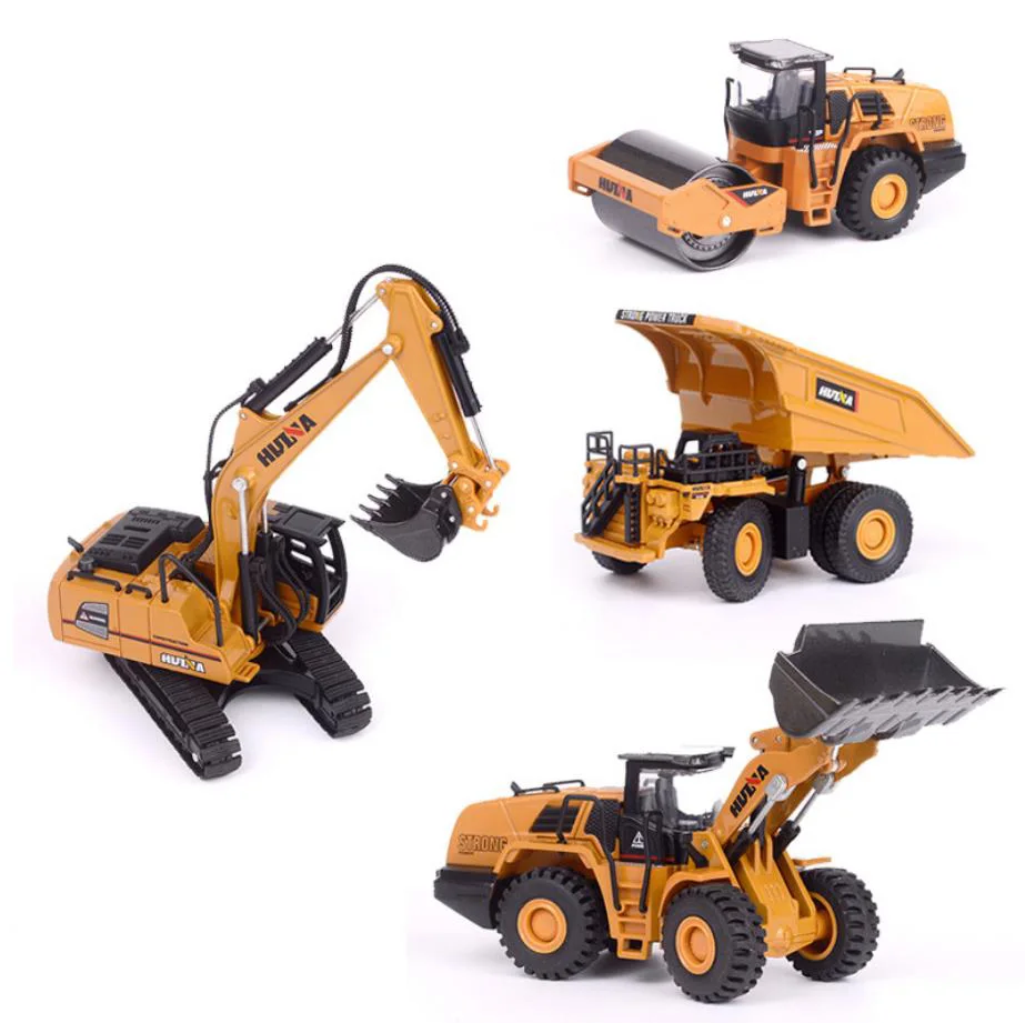Моделирование 1:60 масштаб литой Инженерная машина экскаваторный валик карьерный
