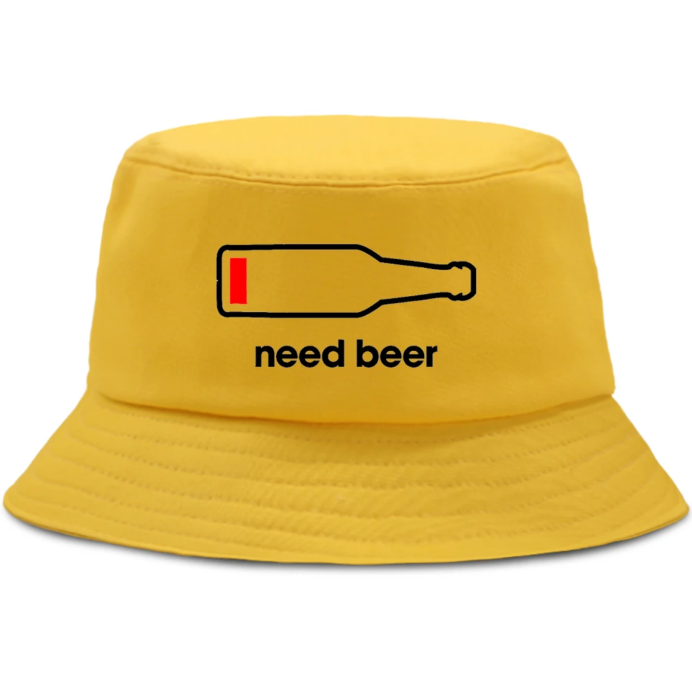 Панама Need Beer в стиле Харадзюку модная смешная шапка для рыбалки хип хоп мужская и