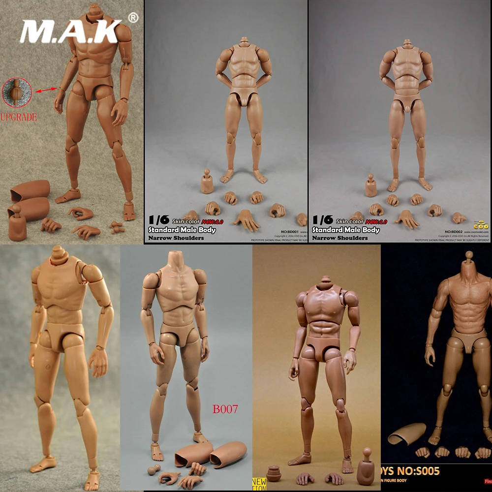 

B001/B003/B006/zctoysS005/BD001/BD002/BD01 1/6 мужская модель аксессуаров для экшн-фигурки на 12 дюймов с узкими плечами