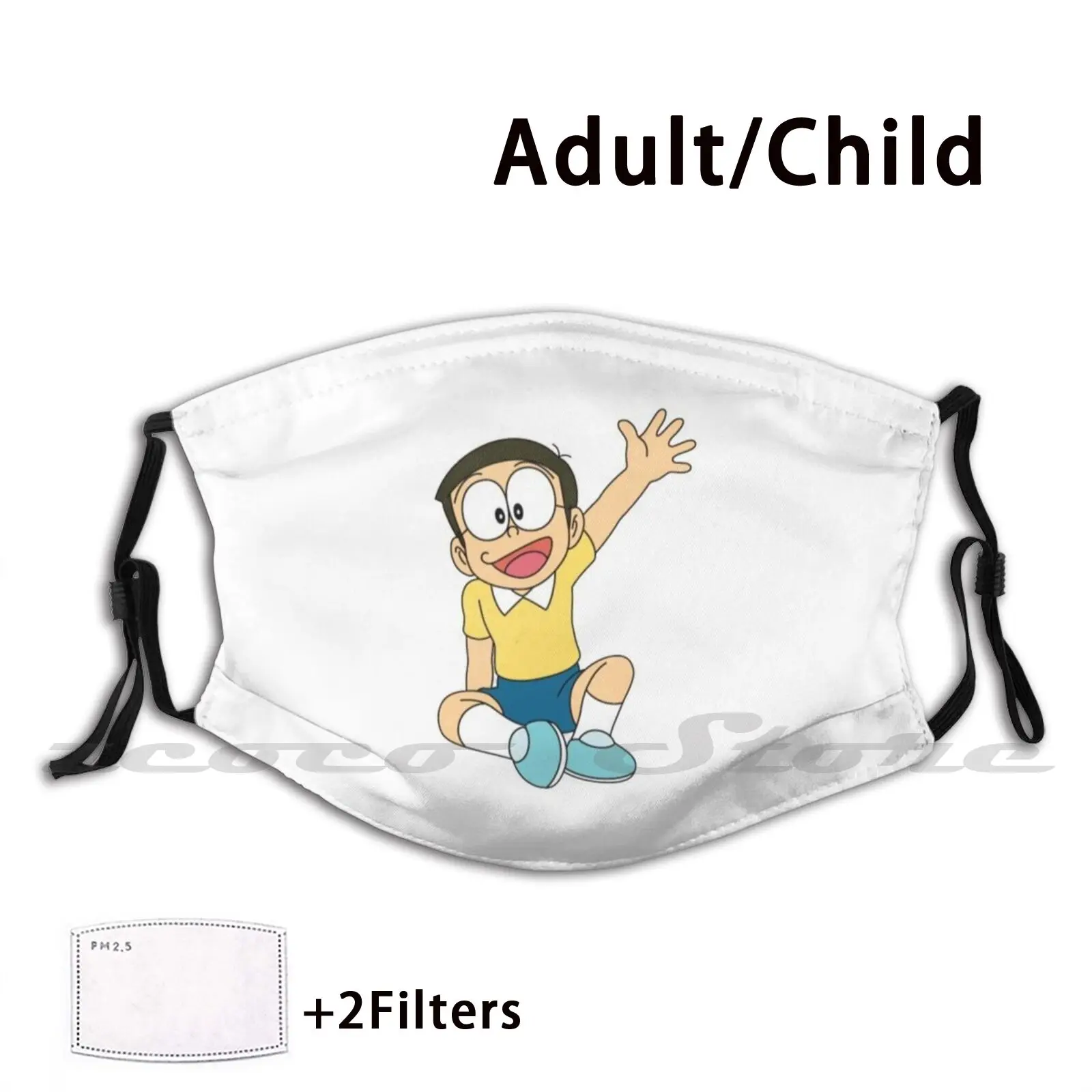 

Кино Nobita Nobi аниме мультфильм маска ткань моющаяся Φ Pm2.5 взрослые дети фильм Nobita Nobi аниме мультфильм