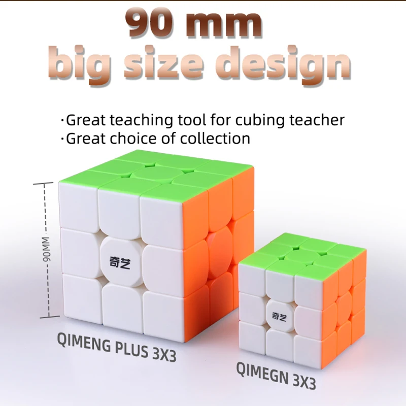 Кубик QiYi Qimeng Plus 3x3x3 Магическая скорость, кубик Qiyi без наклеек, профессиональные развивающие кубики-головоломки, игрушки для детей от AliExpress WW