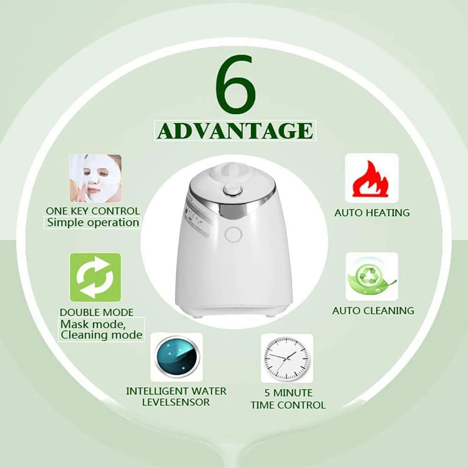 Mask Natural Organic Intelligent Voice Fruit Vegetable Making Machine Automatic Face Cream Skin Care Beauty | Дом и сад