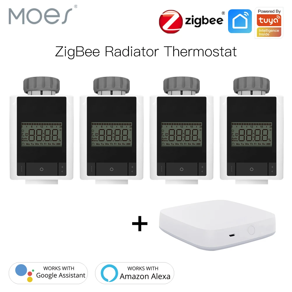 

Tuya ZigBee 3.0 Smart Thermostatic Radiator Valve Home Thermostat Heater TRV Voice Control with Alexa Google home Smart Life