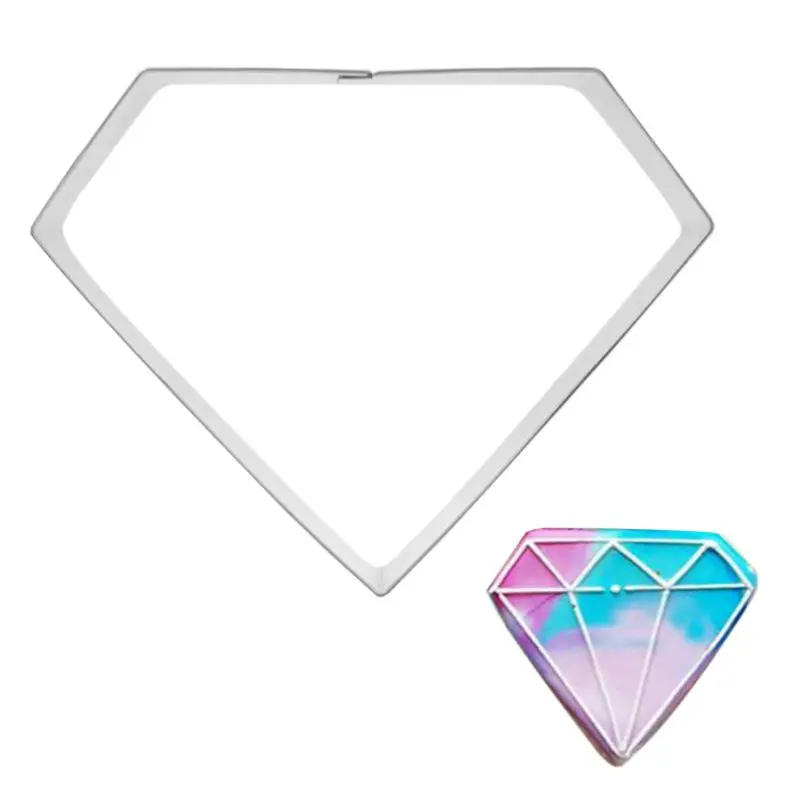 Алмазное печенье из нержавеющей стали нож для печенья форма выпечки тортов